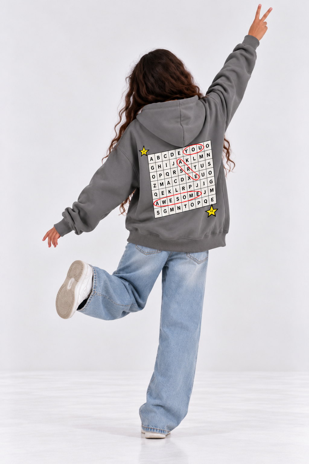 You Are Awesome Hoodie In Grey