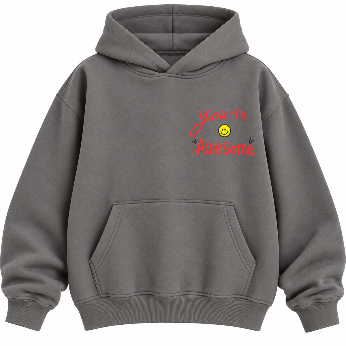 You Are Awesome Hoodie In Grey