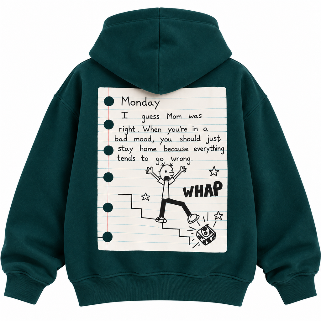Wimpy Kid Hoodie In Teel Green