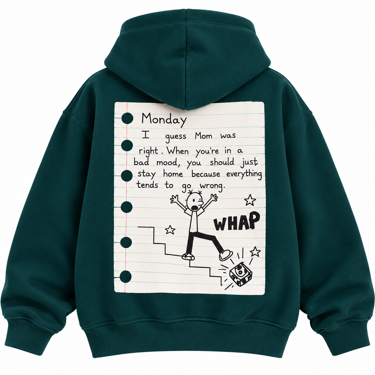 Wimpy Kid Hoodie In Teel Green