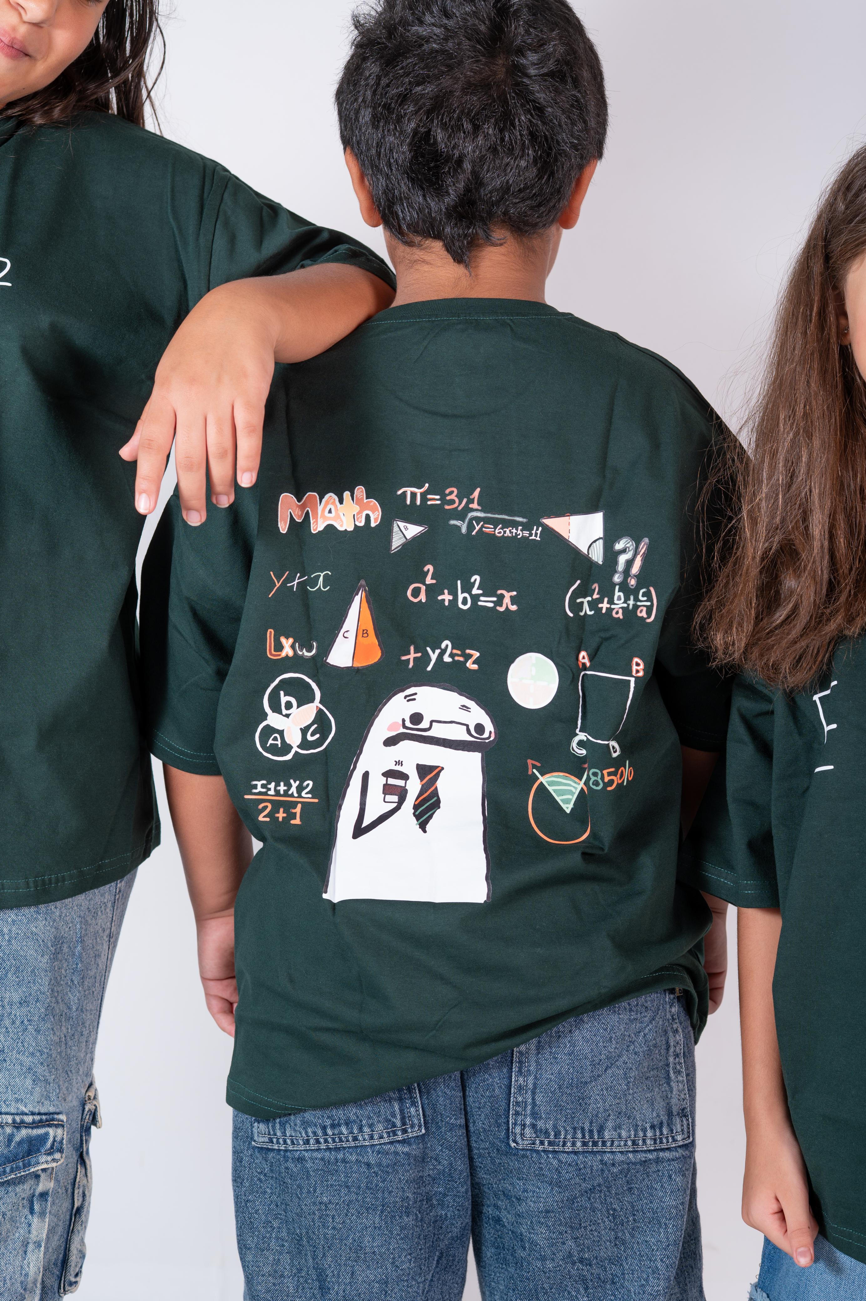 Equations  T-shirt In Olive Green