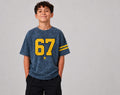 67  T-shirt In Washed Blue